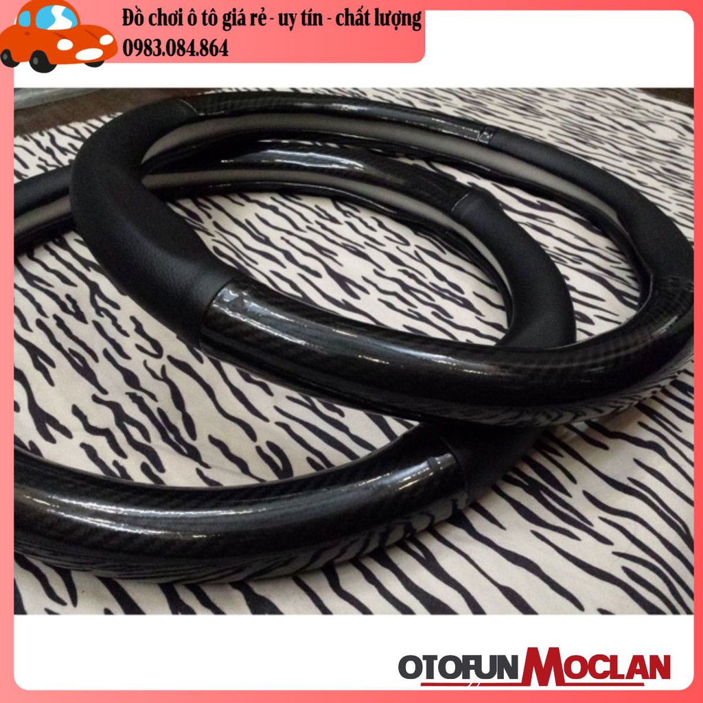(VINFAST) Bọc vô lăng carbon hàng cao cấp - bao tay lái ô tô xe 4-7 chỗ