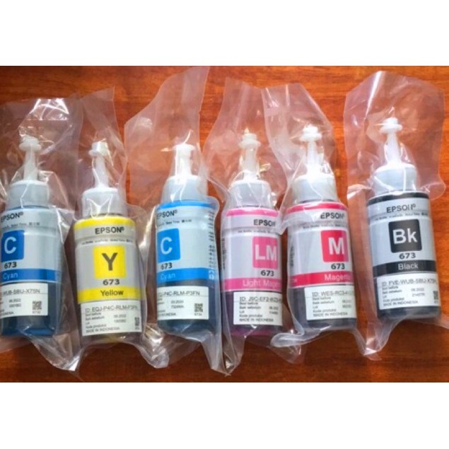 Mực In Phun Màu Cho Máy In Epson L800, L805, L850, L1800 (T673)