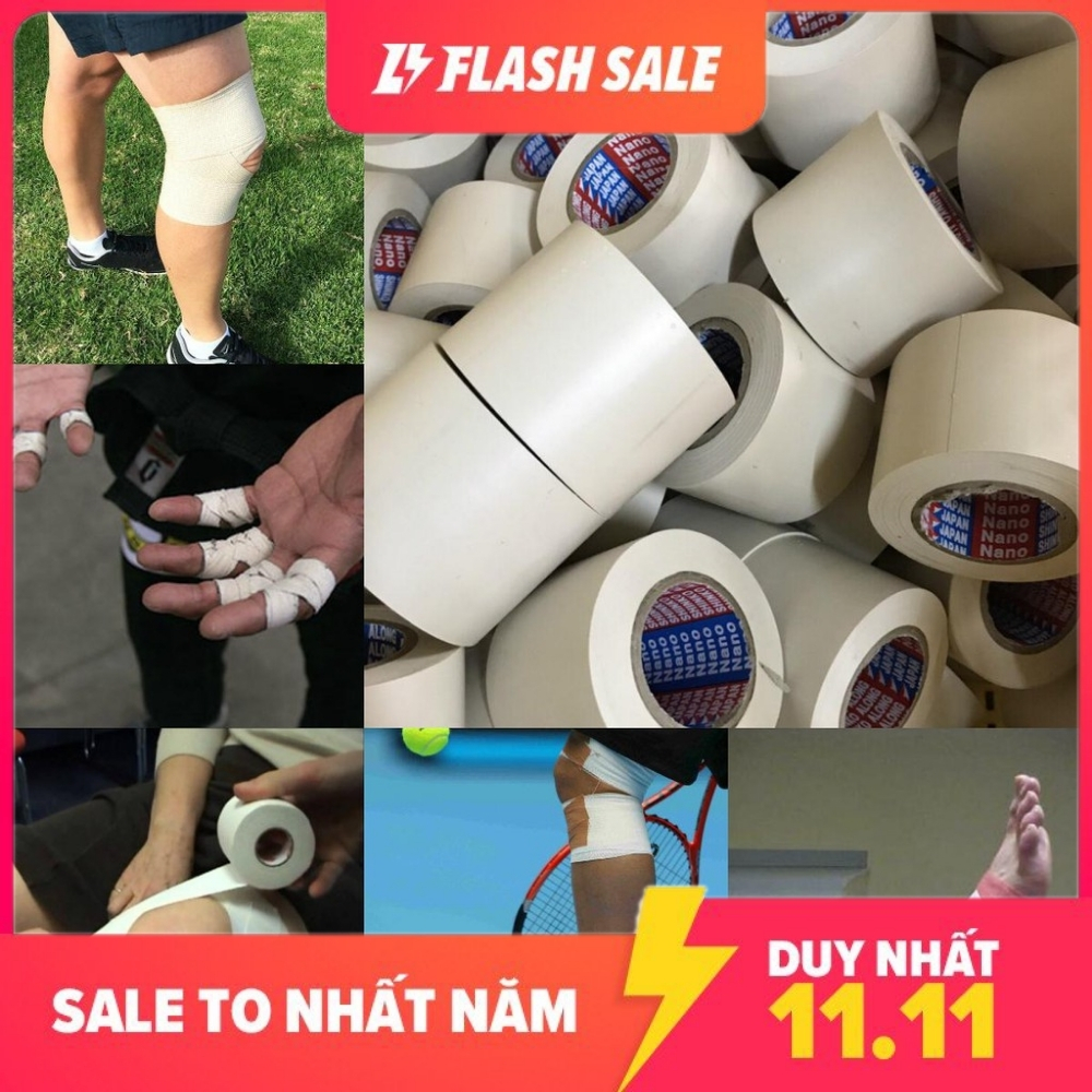 [GIÁ SỈ] Băng Keo Thể Thao Dán Cơ, Băng Cuốn Chống Căng Cơ Bóng Đá, Quấn Chân Thể Thao, Băng Cuốn Cơ Chân Tay - Phút Bù Giờ Sport