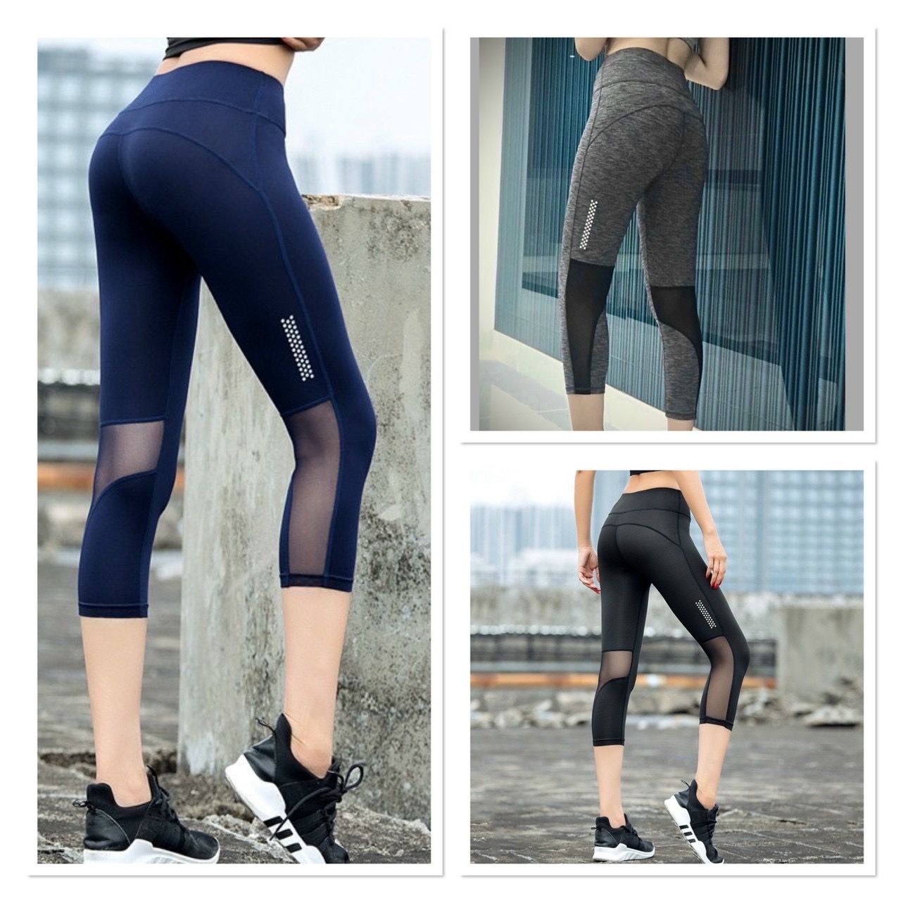 Quần Lửng Thể Thao Nữ Tập Gym Yoga Aerobic Đi Chơi Thun Lạnh Cao Cấp