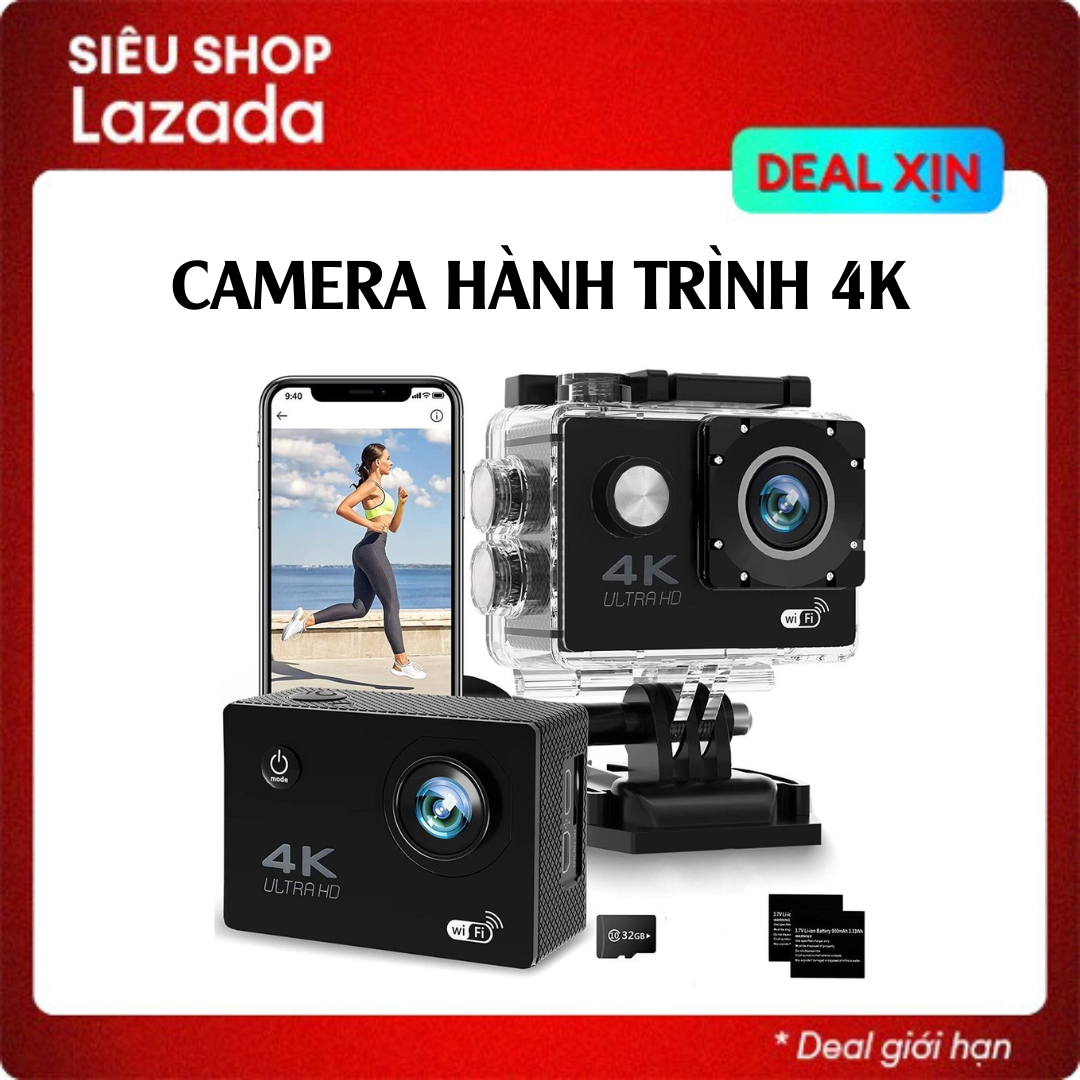 Camera hành trình ô tô xe máy ,camera phượt 4K Ultra full HD , cam hành trình A9 quay phim chụp ảnh siêu nét chống nước ở độ sâu tới 30m,có điều khiển từ xa ,kết nối với điện thoạt