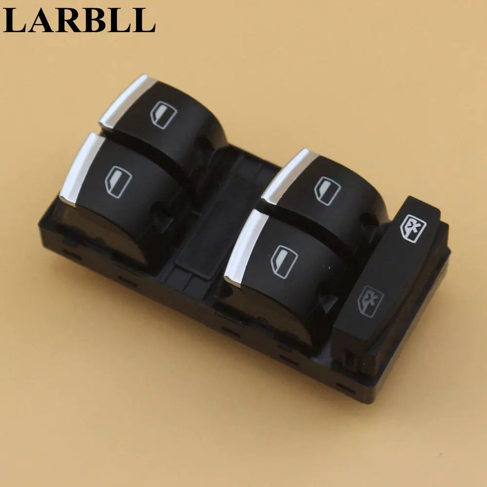 Larbll Chrome Master cửa sổ chuyển đổi 4f0959851h phù hợp cho Audi A3 8p A4 S4 rs4 RS6 C6 Q7