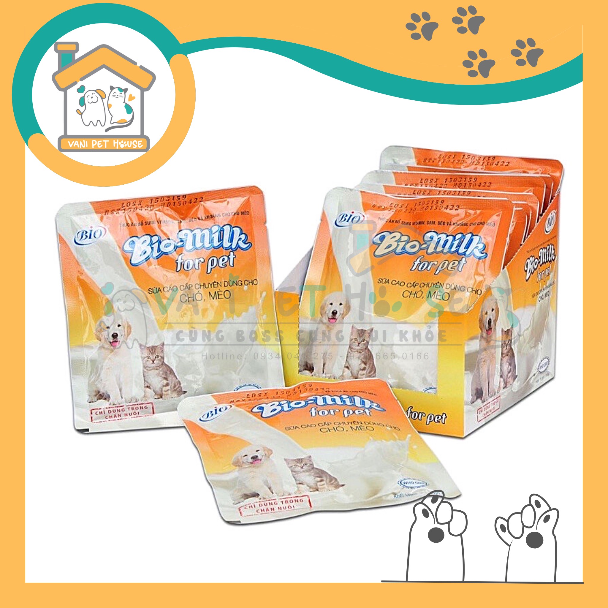 Sữa Bio-Milk For Pet cho chó, mèo - 100g