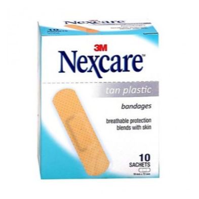 Hộp nexcare™ băng keo cá nhân, tan, 10 miếng/gói, 10 gói/hộp