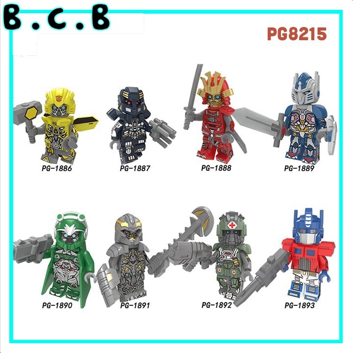 Transformer The Last Knight Mô Hình Lắp Ráp Sáng Tạo Minifigure Robot đại chiến Bumblebee Optimus Prime PG8215
