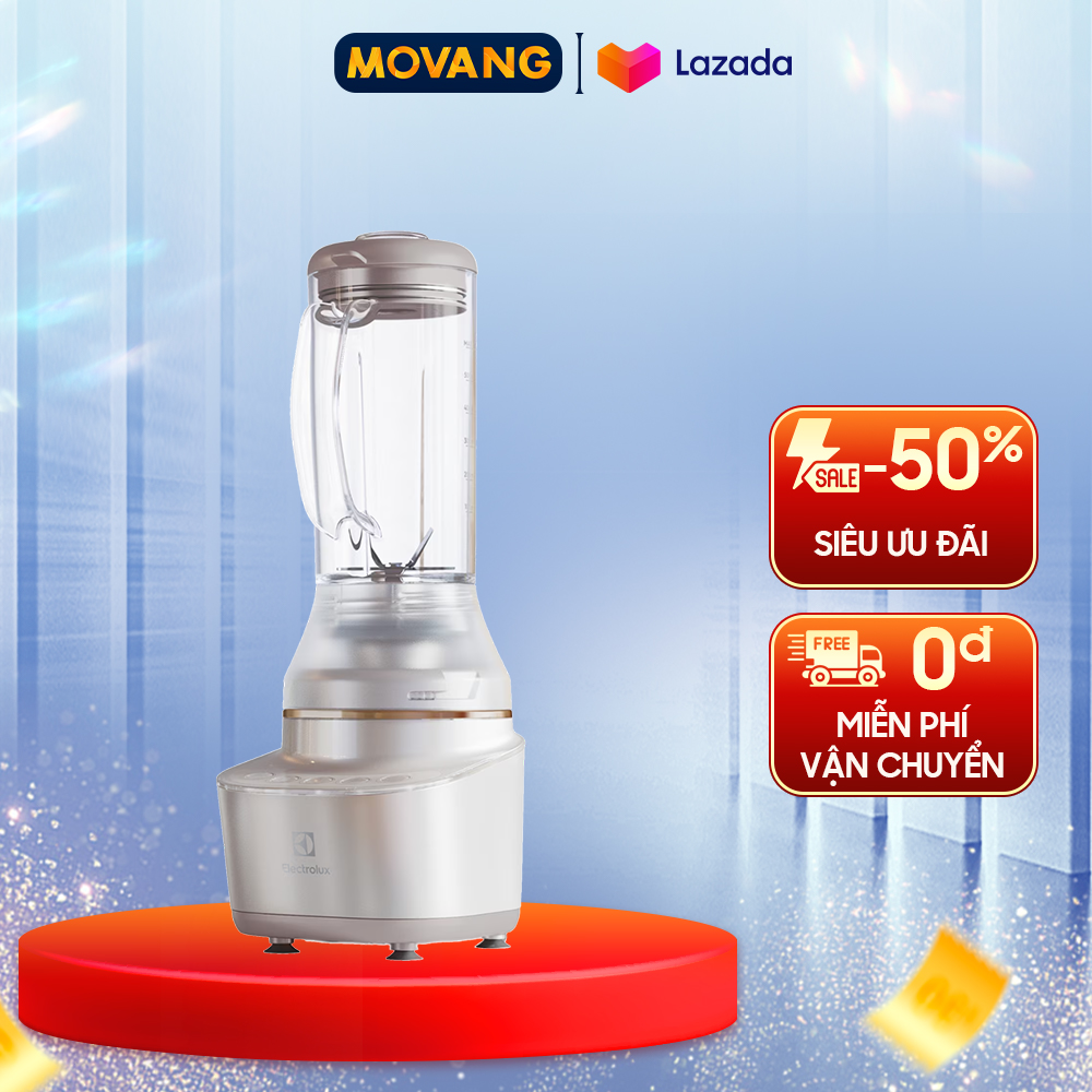 - Máy xay sinh tố Electrolux E7CB1-86SM - Công suất 900W Có khoá an toàn Cối xay dùng kiêm bình nước thể thao