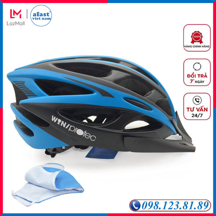 [ Mua 1 Tặng 1 ] Mũ bảo hiểm, nón bảo hiểm xe đạp thể thao thời trang Protec Win 037 đủ màu - TẶNG khẩu trang vải 3 lớp kháng khuẩn, an toàn KOKIN SEI - AFAST VIỆT NAM