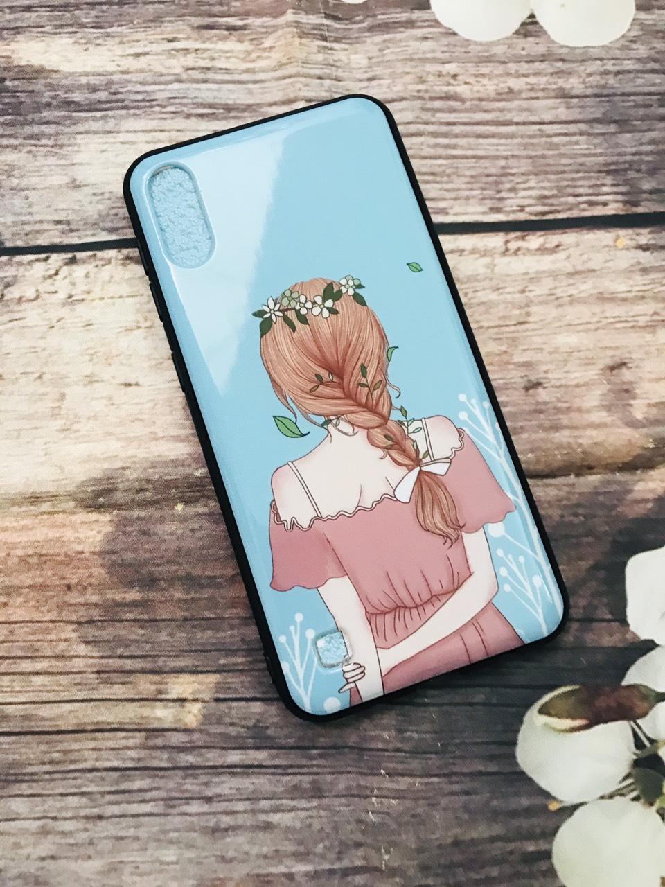Ốp cứng bóng in hình kute cho Samsung Galaxy A10