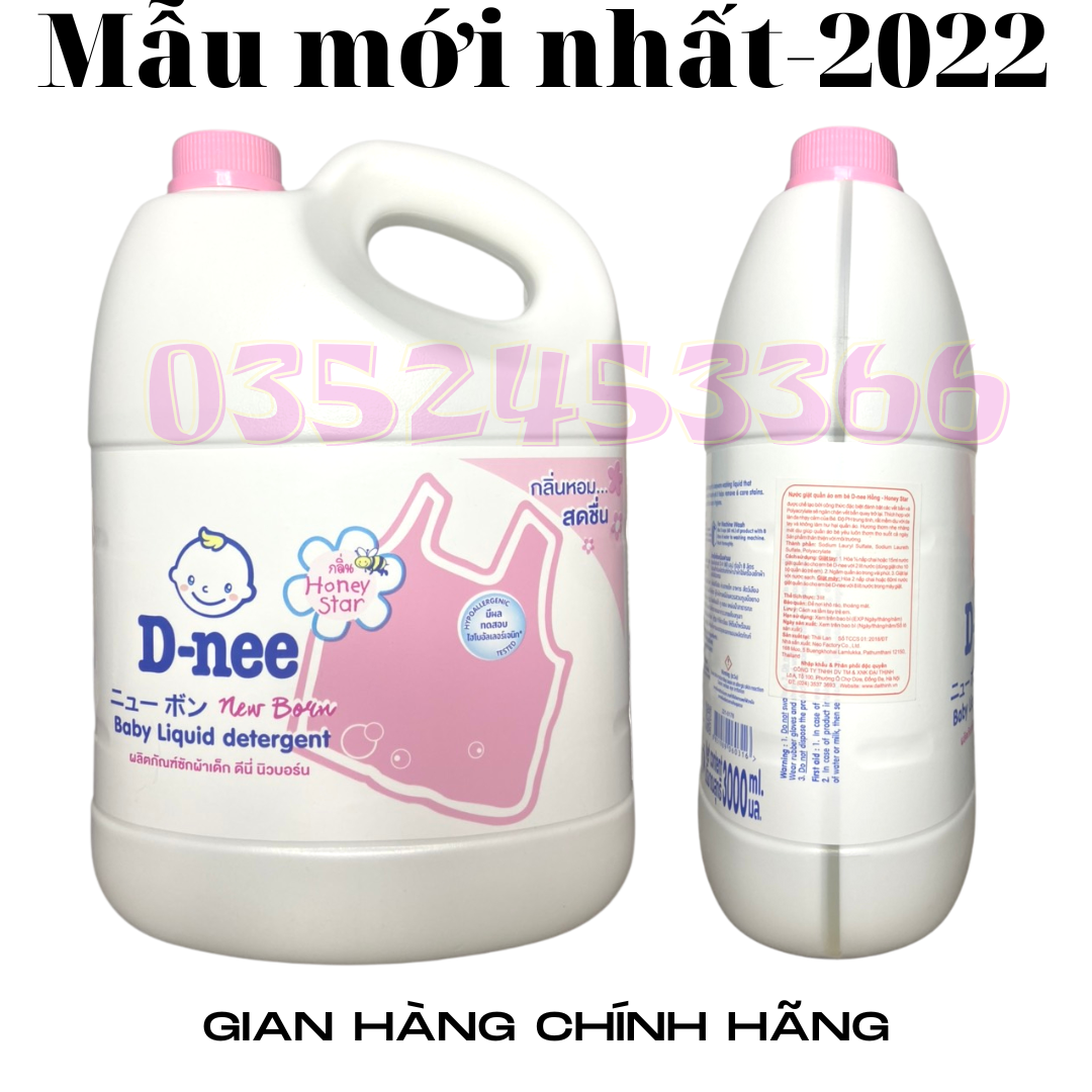 NƯỚC GIẶT DNEE HỒNG 3000ML THÁI LAN CHÍNH HÃNG