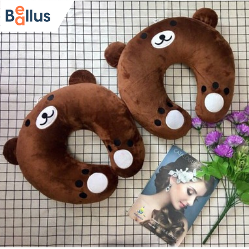 Gối kê cổ chữ U Gấu nâu