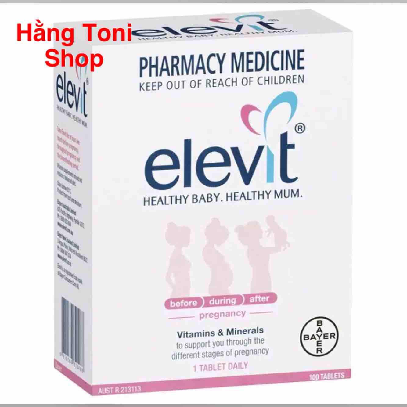 Vitamin cho bà bầu Elevit 100 viên