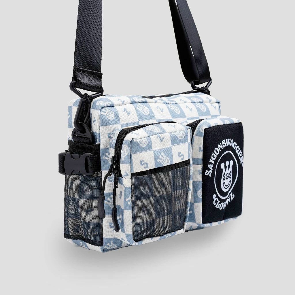 Túi đeo chéo Clownz SGS nam nữ unisex mẫu mới 2022, cặp đeo vai vải canvas đi học, đi chơi, du lịch