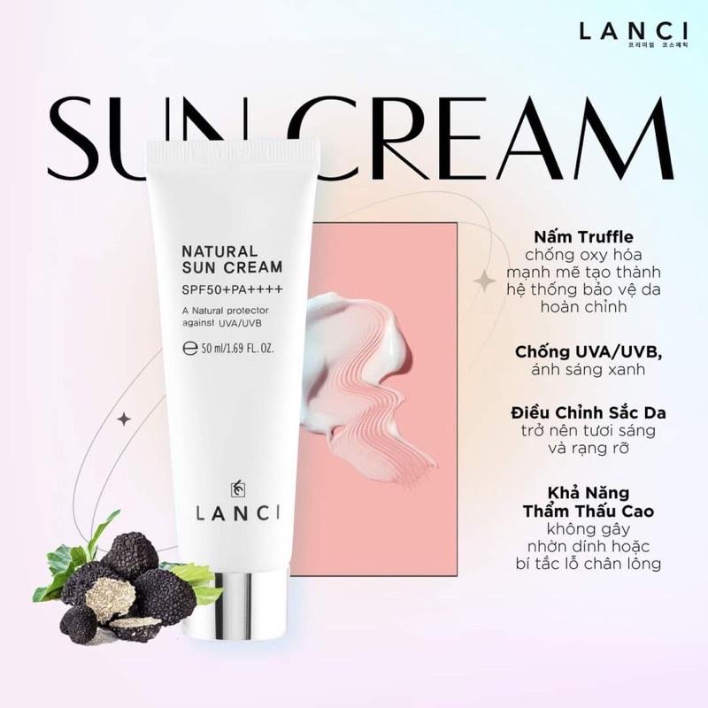 Kem chống nắng lanci suncream spf50+ kem chống nắng dưỡng trắng chống lão hóa