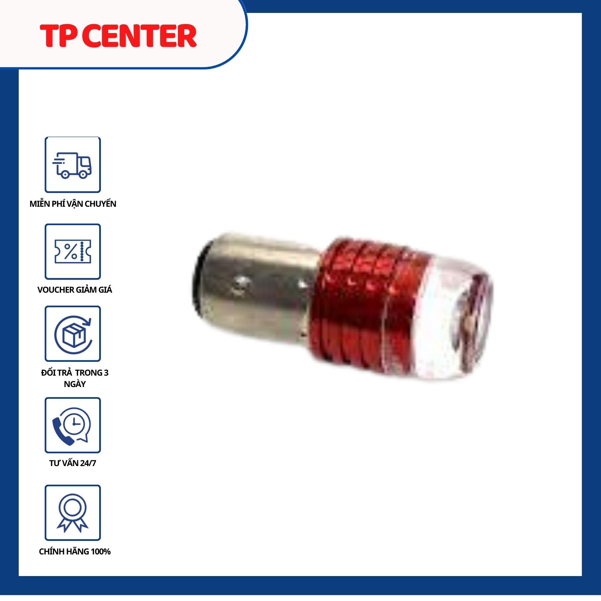 Đèn hậu led chớp cho xe máy/ F1 3 tim sáng đỏ