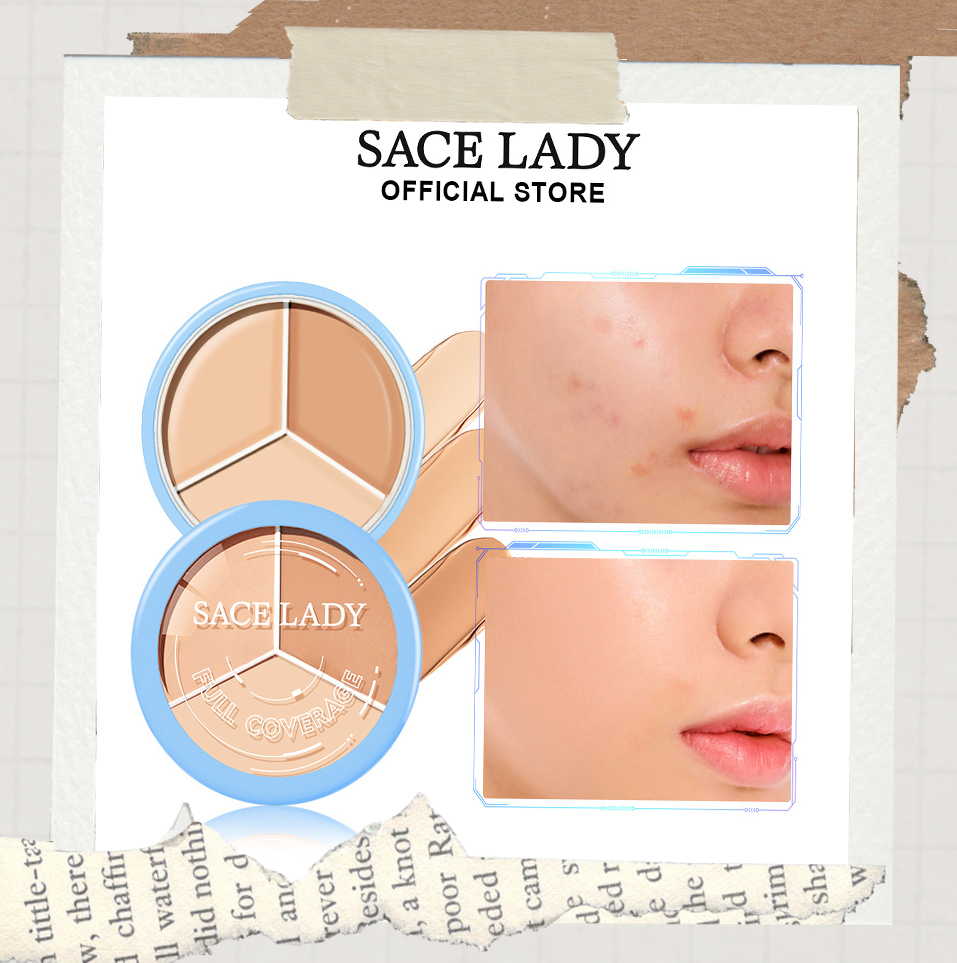 ] Kem che khuyết điểm SACELADY, Che khuyết điểm, Che khuyết điểm body, Kem che khuyết điểm 3 màu, Độ che phủ cao, Chống nước, Lâu trôi
