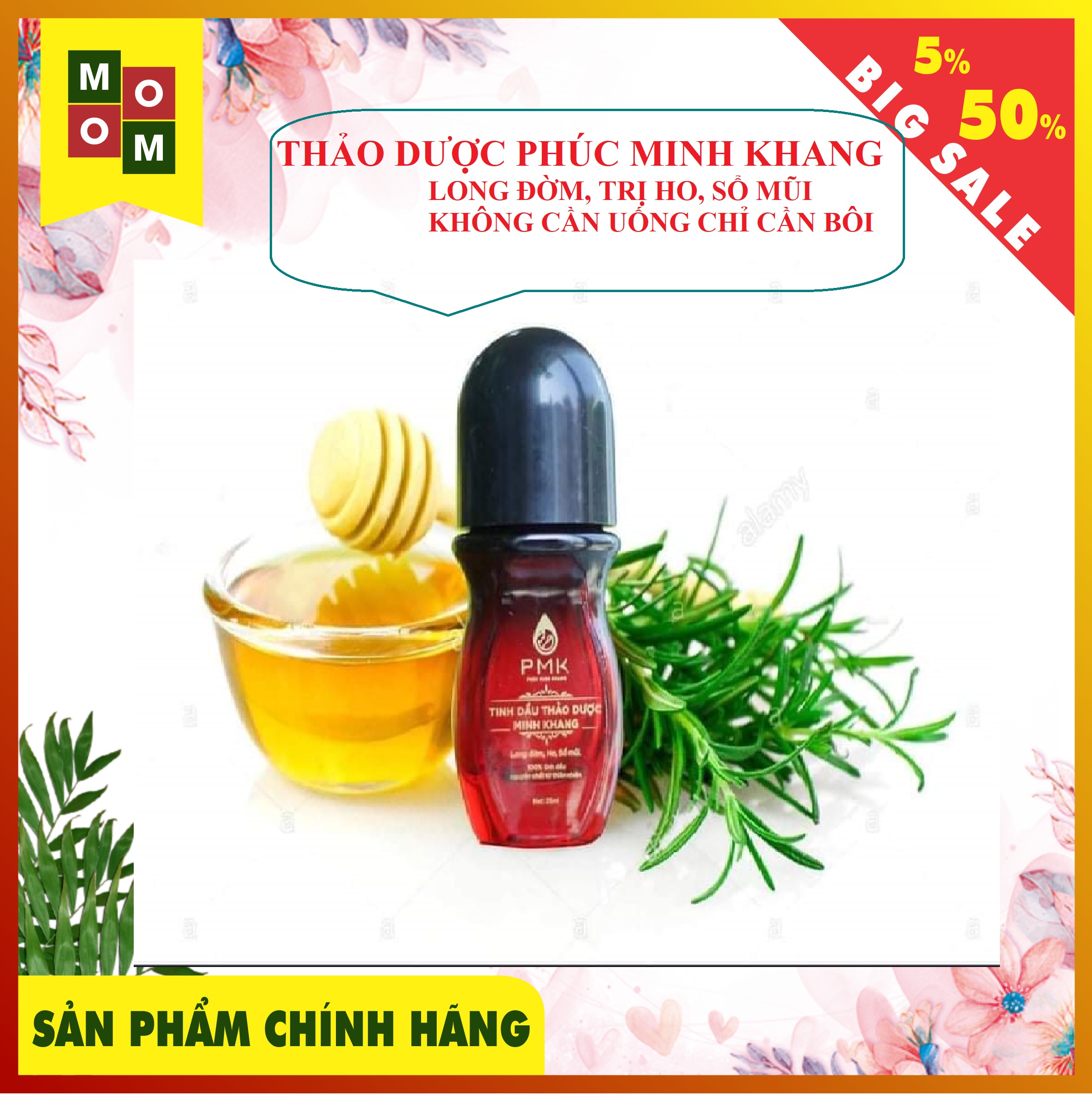Tinh dầu thảo dược long đờm Phúc Minh Khang