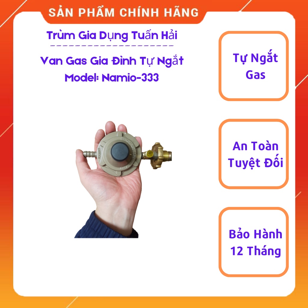 Van Gas, Van Gas Tự Ngắt Namio333, An Toàn, Chống Cháy Nổ