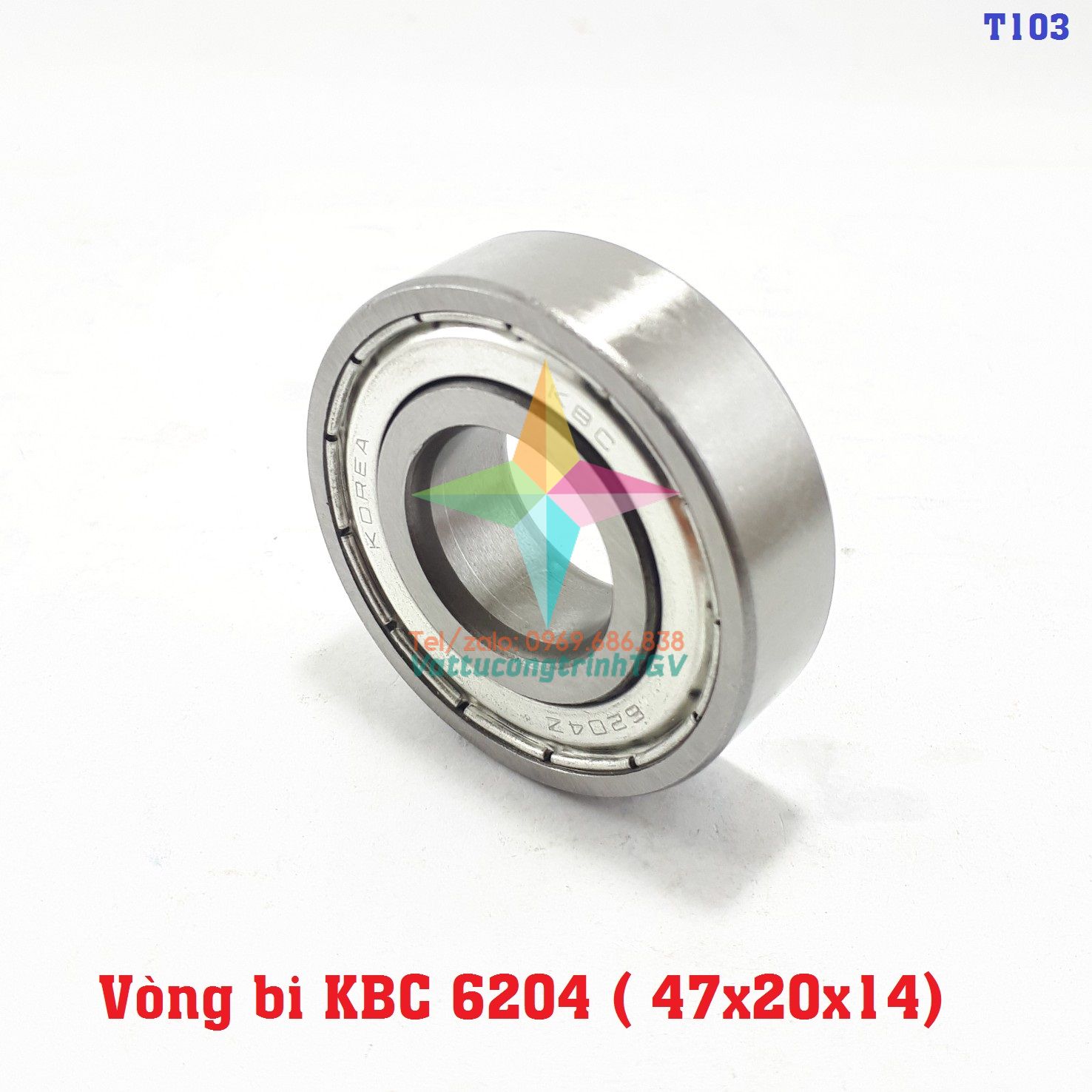 Vòng bi máy giặt kbc 6204z kt: 47x20x14