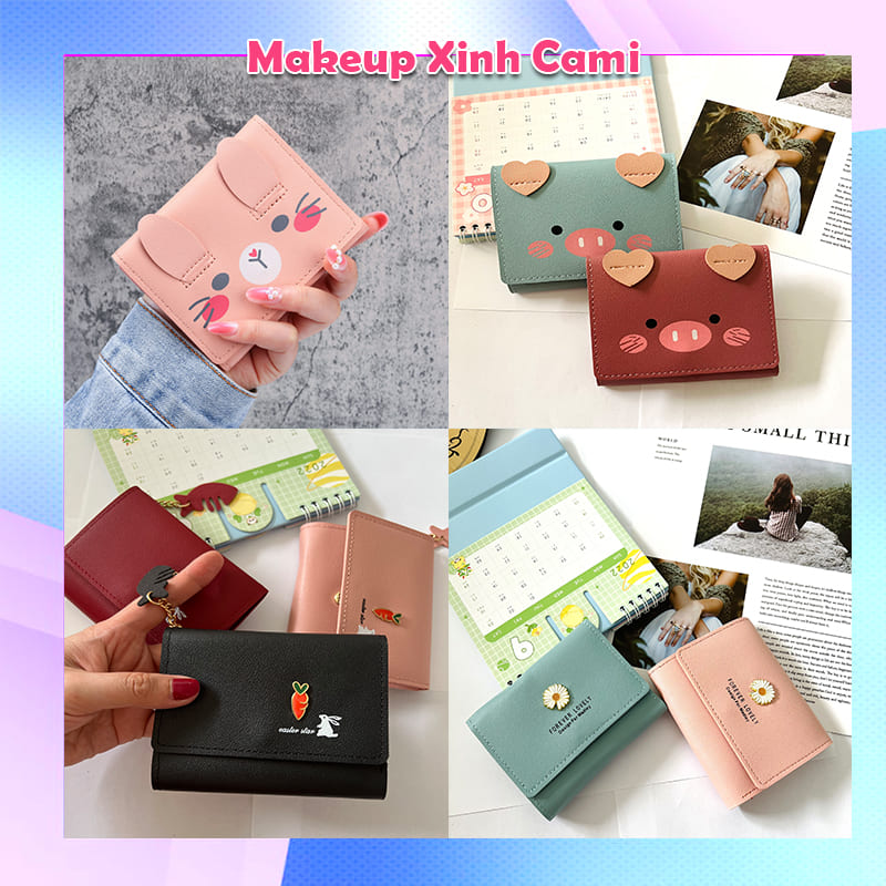 T.LÝ ví nữ ngắn ví nữ mini Ví cầm tay nhỏ gọn xinh xắn