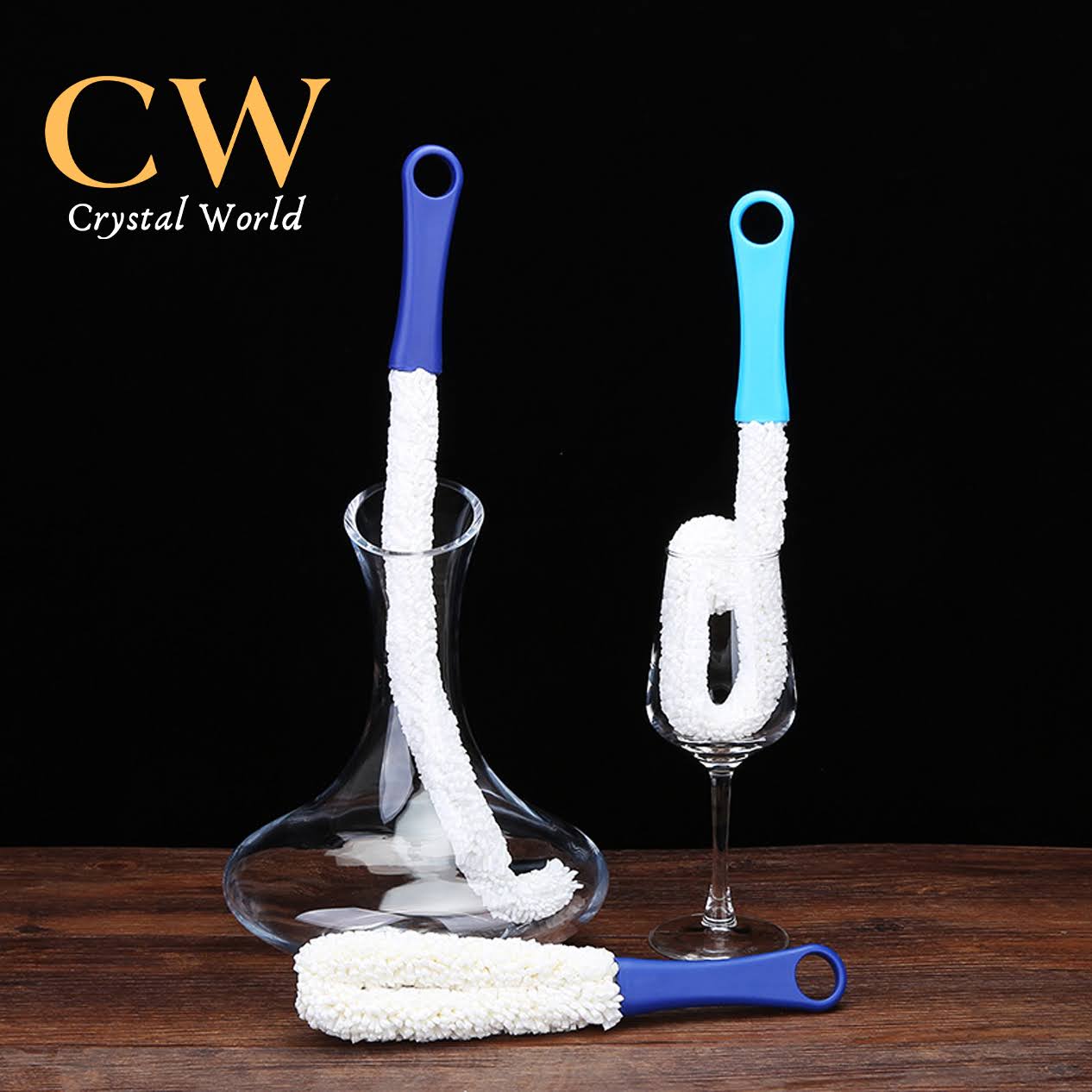 Chổi vệ sinh Decanter và Ly Rượu vang pha lê đa chức năng – Dụng Cụ Vệ Sinh Bình Đựng Rượu và Ly Rượu