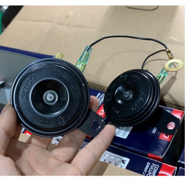 Bộ 2 còi đĩa denso chính hãng bh12 tháng
