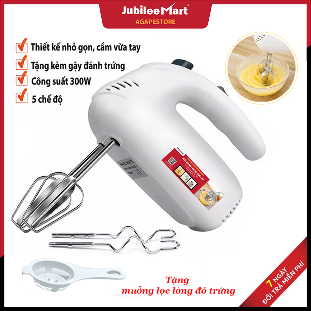 Máy Đánh Trứng Tự Động Cầm Tay Mini Máy Đánh Trứng Cao Cấp, Máy Đánh Bột Mini Công Suất 350W Đánh Bột Đánh Trứng Làm Bánh Tặng Muỗng