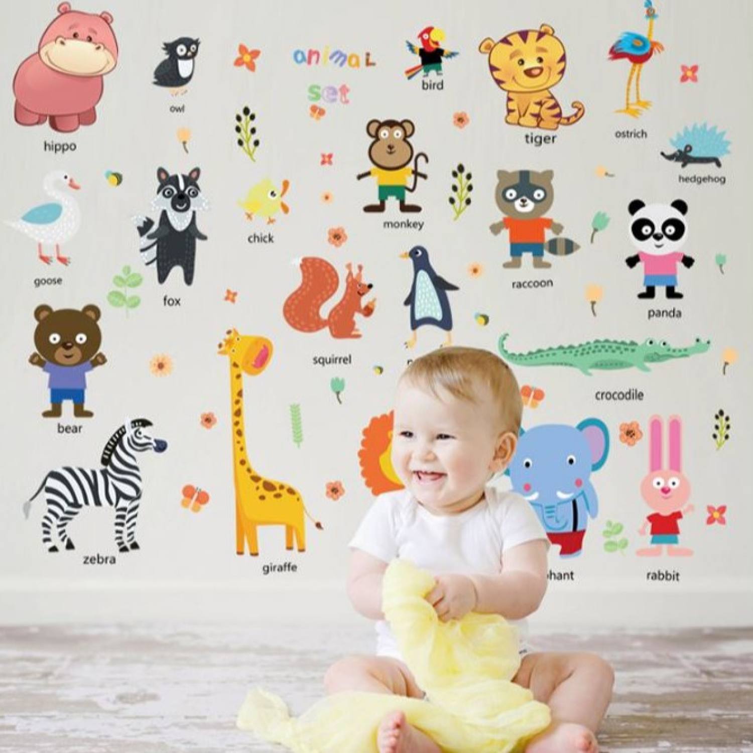 Decal dán tường động vật HM92025