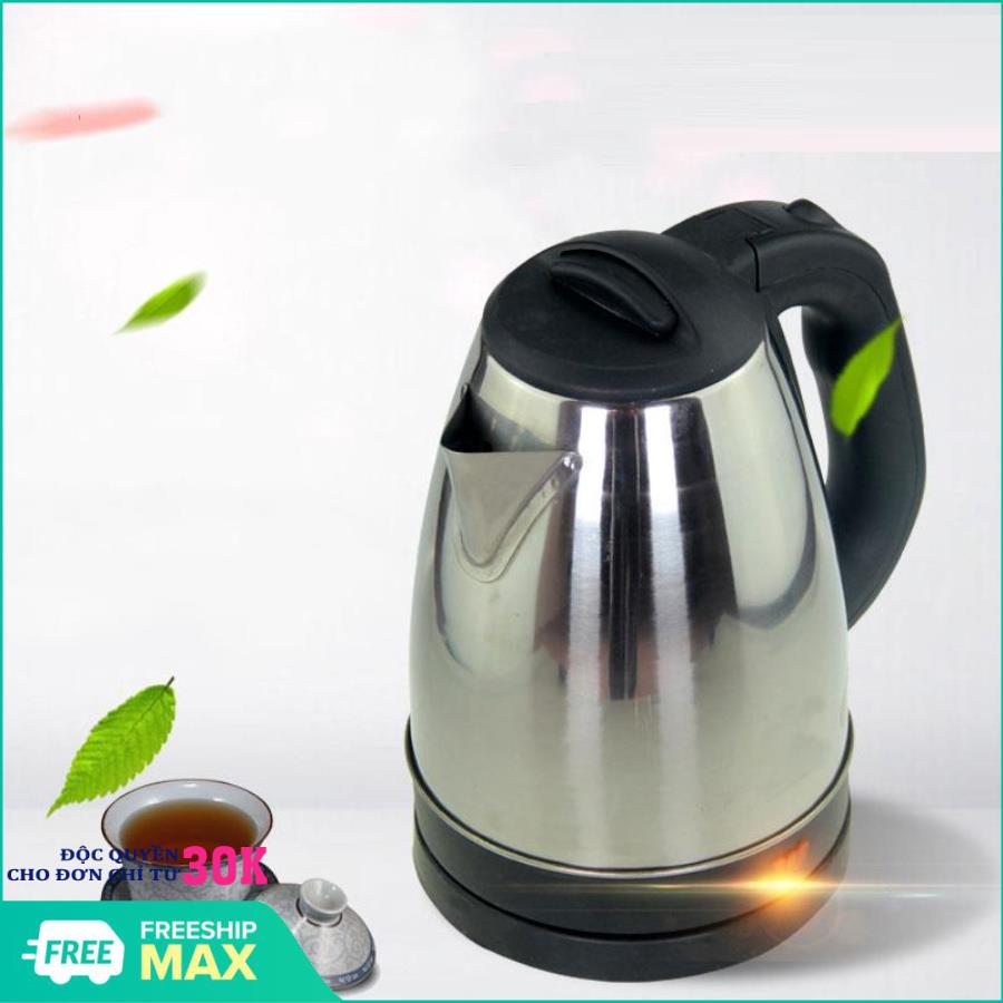 Ấm siêu tốc inox cao cấp 1,8L giá rẻ VegaVN, Ấm đun nước siêu tốc loại lớn - Ấm Đun Siêu Tốc Cao Cấp Cực Hót Chế Độ An Toàn Khi Sử Dụng Tự Động Ngắt