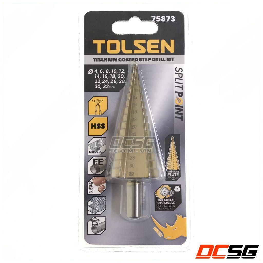 Mũi khoan bậc 4.0-32mm tolsen hss 75873