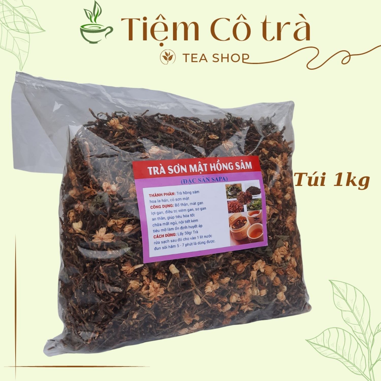 Trà sơn mật hồng ngâm Sapa 1 kg , giảm mỡ máu, mát gan, thanh lọc cơ thể, tạo giấc ngủ ngon.