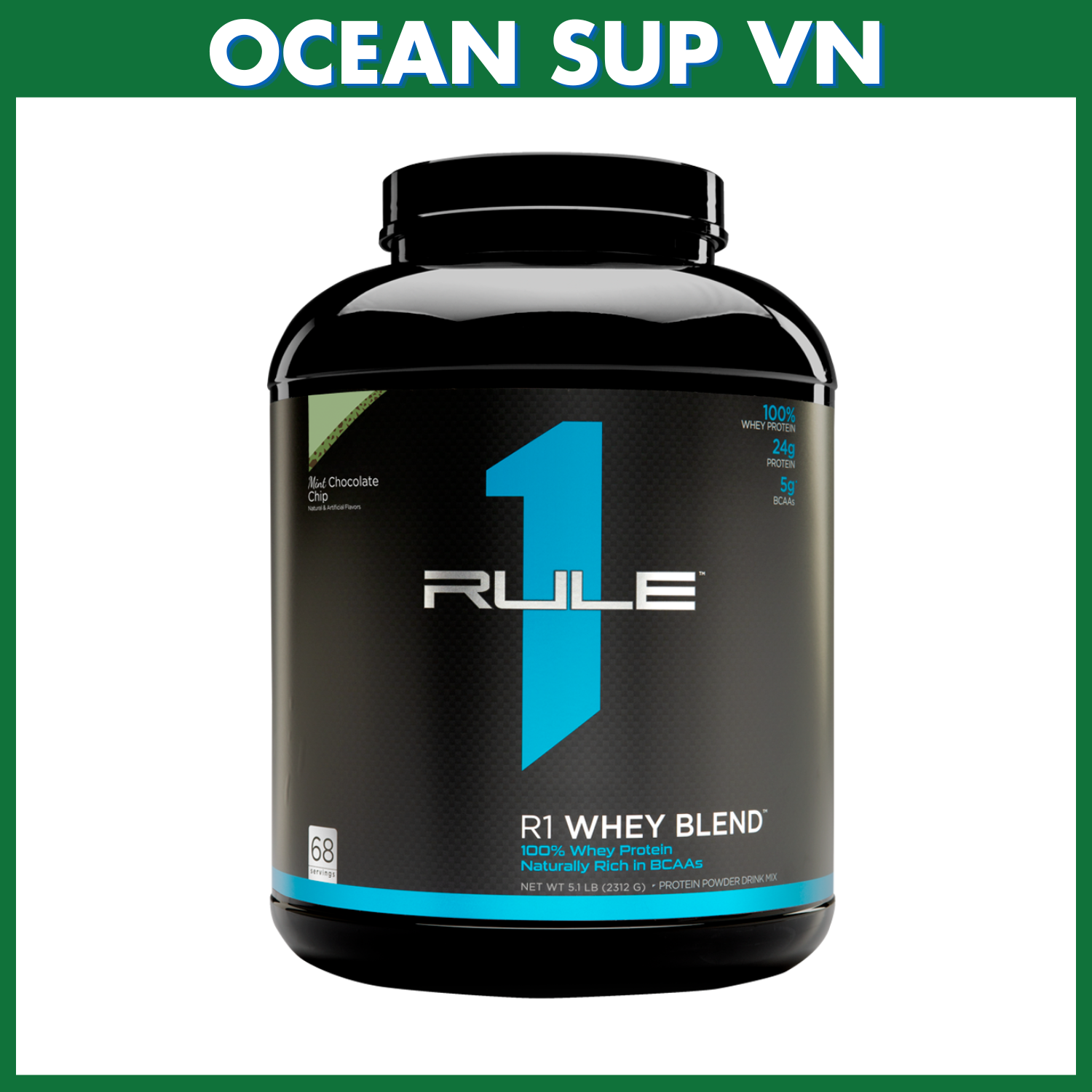 Rule 1 Blend Sữa Tăng Cơ Hydrolyzed + Whey Isolate + Whey Concentrate 5lbs 68 lần dùng - Whey Protein Blend