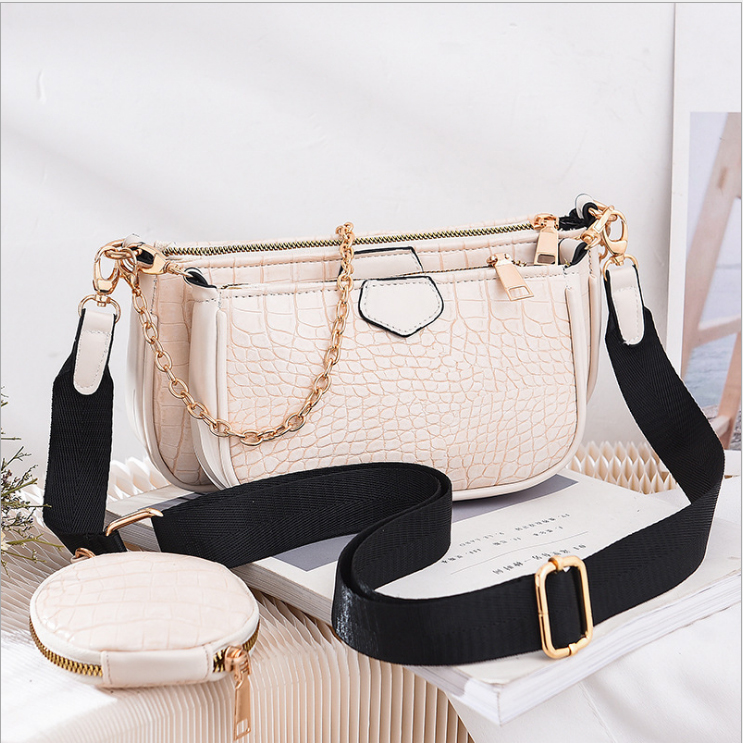 Set bộ 3 túi đeo chéo da vằn cực chất thời trang nữ