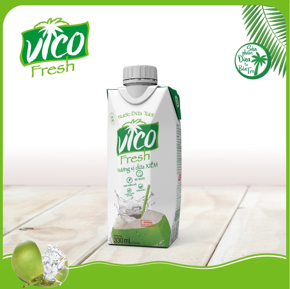1 HỘP NƯỚC DỪA  XIÊM VICO FRESH 330ML