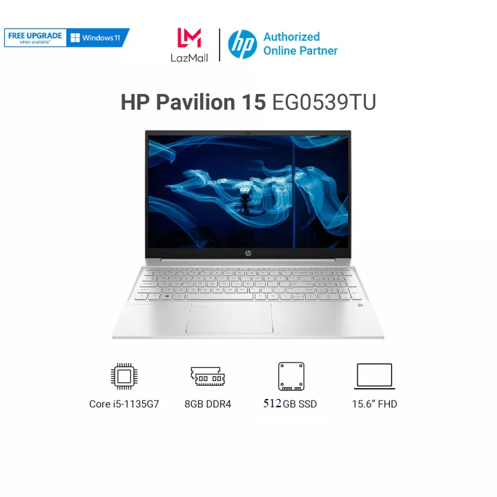 Laptop HP Pavilion 15-eg0539TU 4P5G6PA i5-1135G7| 8GB| 512GB| Iris Xe| Win 10