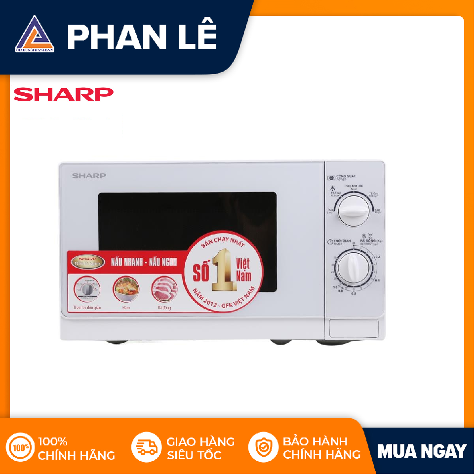Lò vi sóng sharp r-201vn-w 20 lít