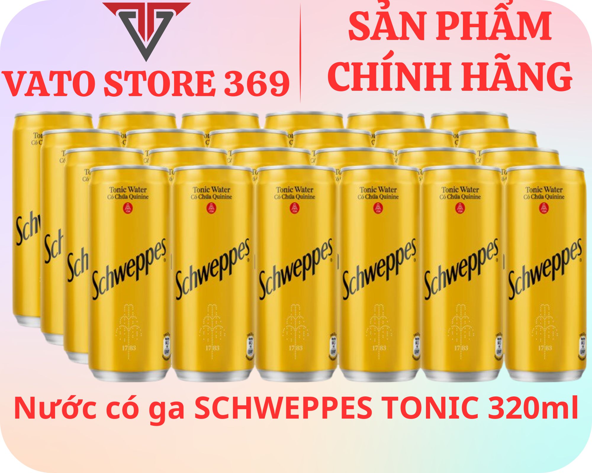 Nước soda SCHWEPPES tonic lon 320ml