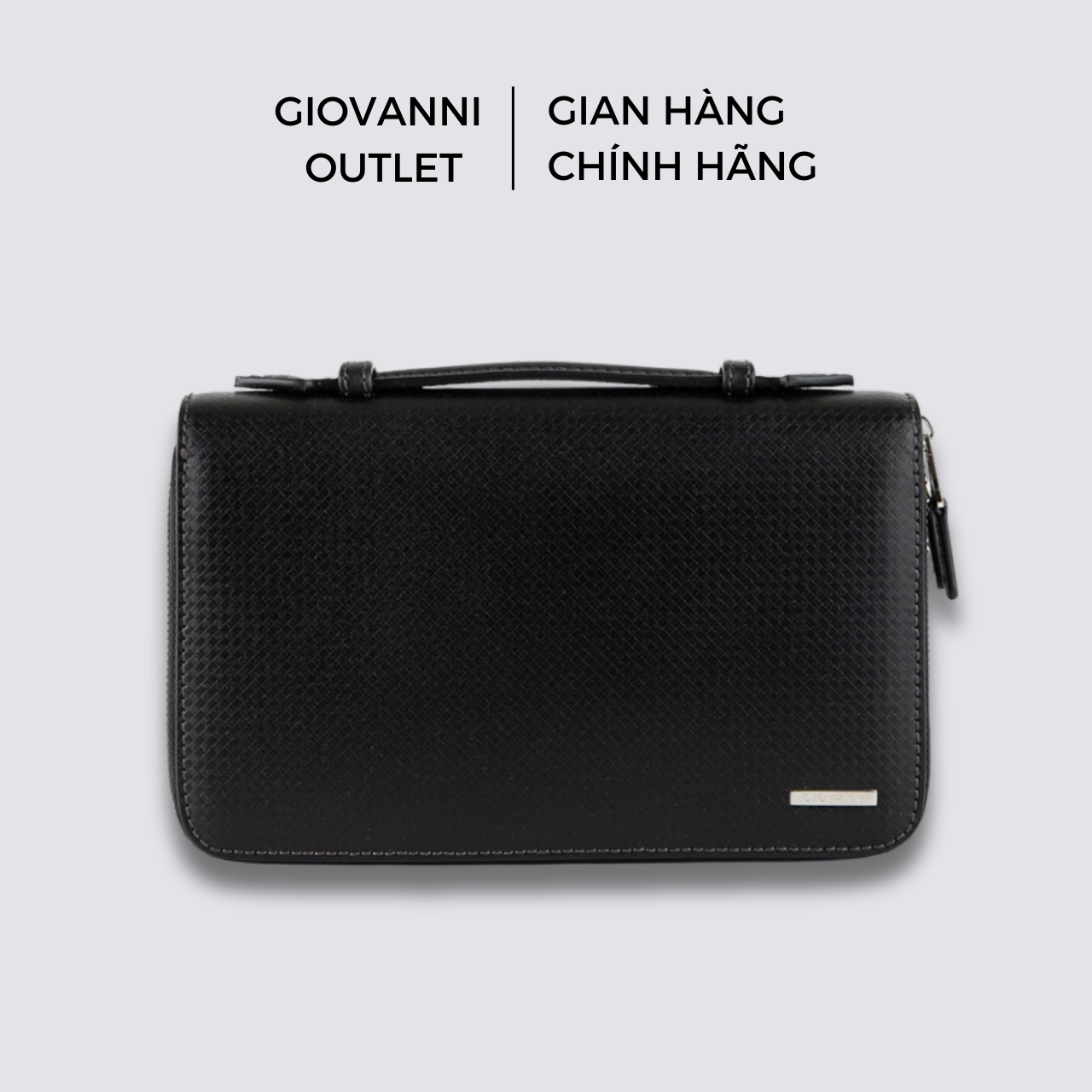 Bóp Tay Nam GIOVANNI Da Dập Vân Saffiano GCL0054-2