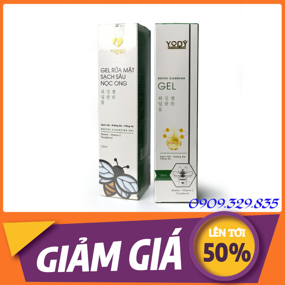Sữa Rửa mặt Yody White Phương Anh - Gel rửa mặt sạch sâu nọc ong Yody White