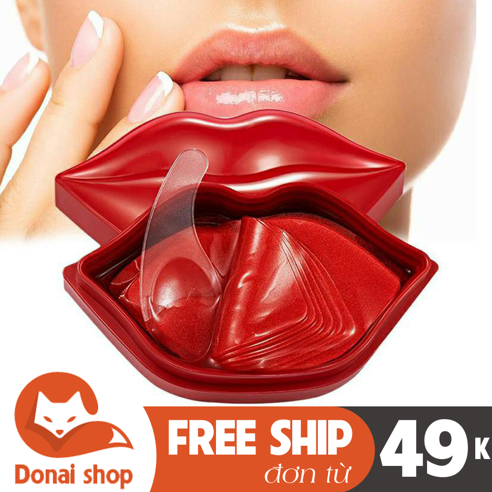 (Hộp 20 miếng) Mặt nạ dưỡng môi Bioaqua collagen giảm thâm dưỡng ẩm căng mịn chống lão hóa DSMNM37 - Hộp mặt nạ dưỡng môi giảm thâm