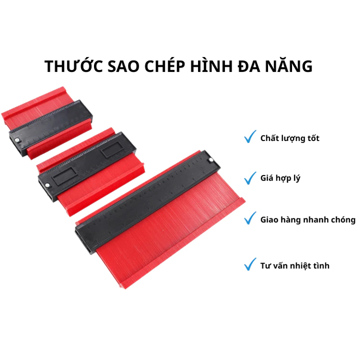  Thước sao chép hình dạng thước đo lấy góc đường viền thước chép hình hỗ trợ thi công lát gạch sàn gỗ 