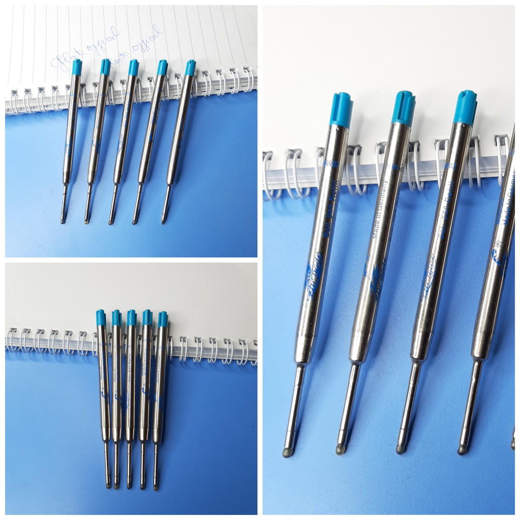 Ruột bút ký 0.7mm, mực xanh Dùng thay ngòi cho bút Huyết Long Và Bút Trầm Tốc