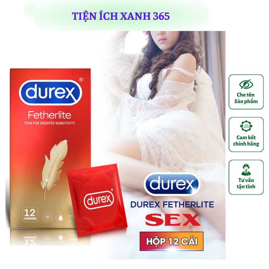 Bao Cao Su Durex Fetherlite Chính Hãng - Loại Mỏng