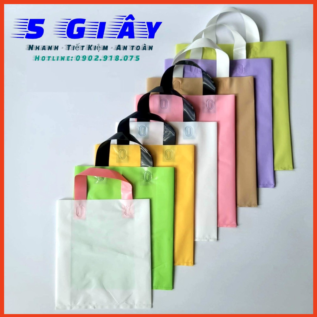 Túi Ép Quai Đựng Hàng có đủ màu nhìu size lựa chọn - nhựa PE bóng dẽo - không mùi - 5giây