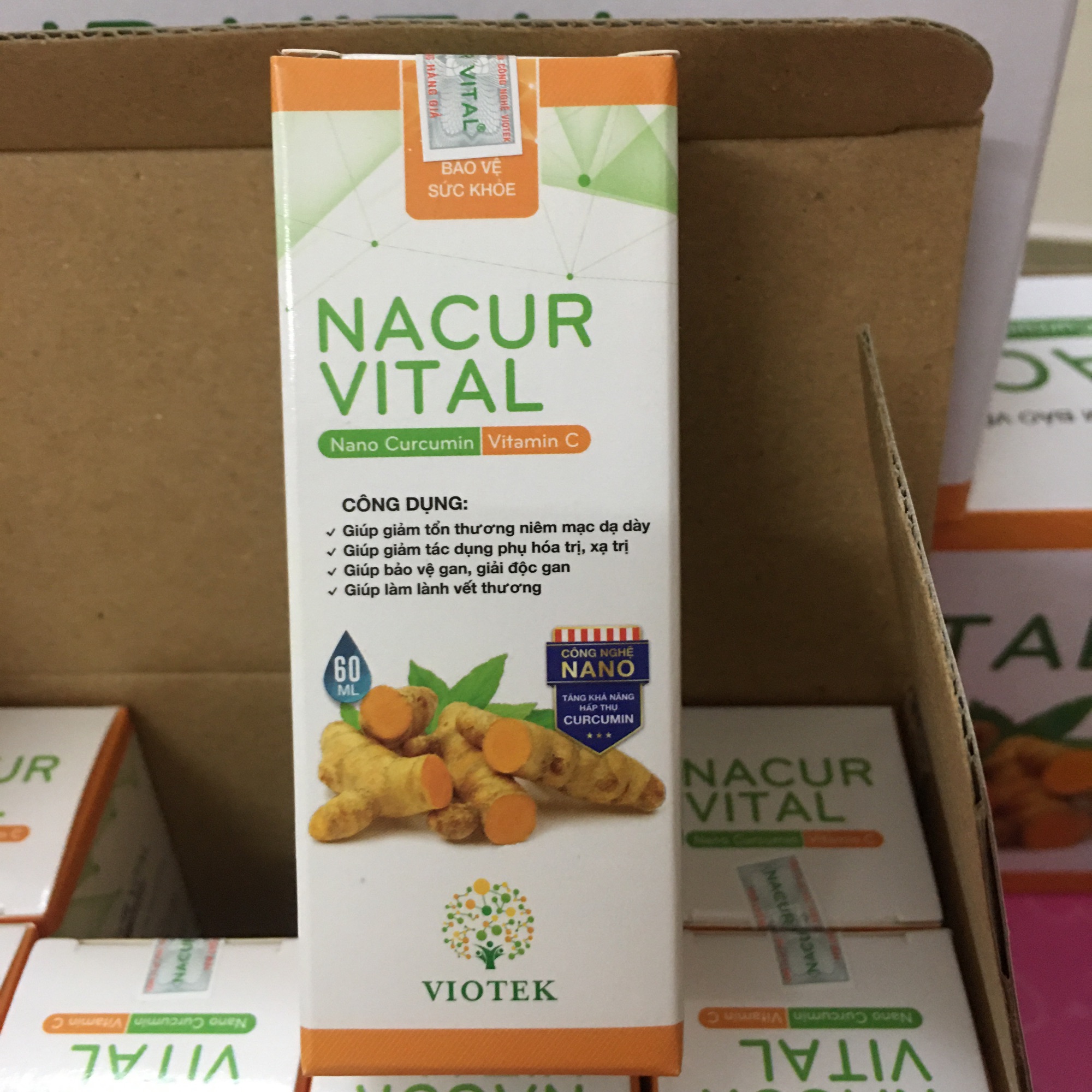 [HCM]Nghệ Nano Curcumin thương hiệu Nacur Vital sản xuất tạ Khu Công Nghệ Cao TPHCM
