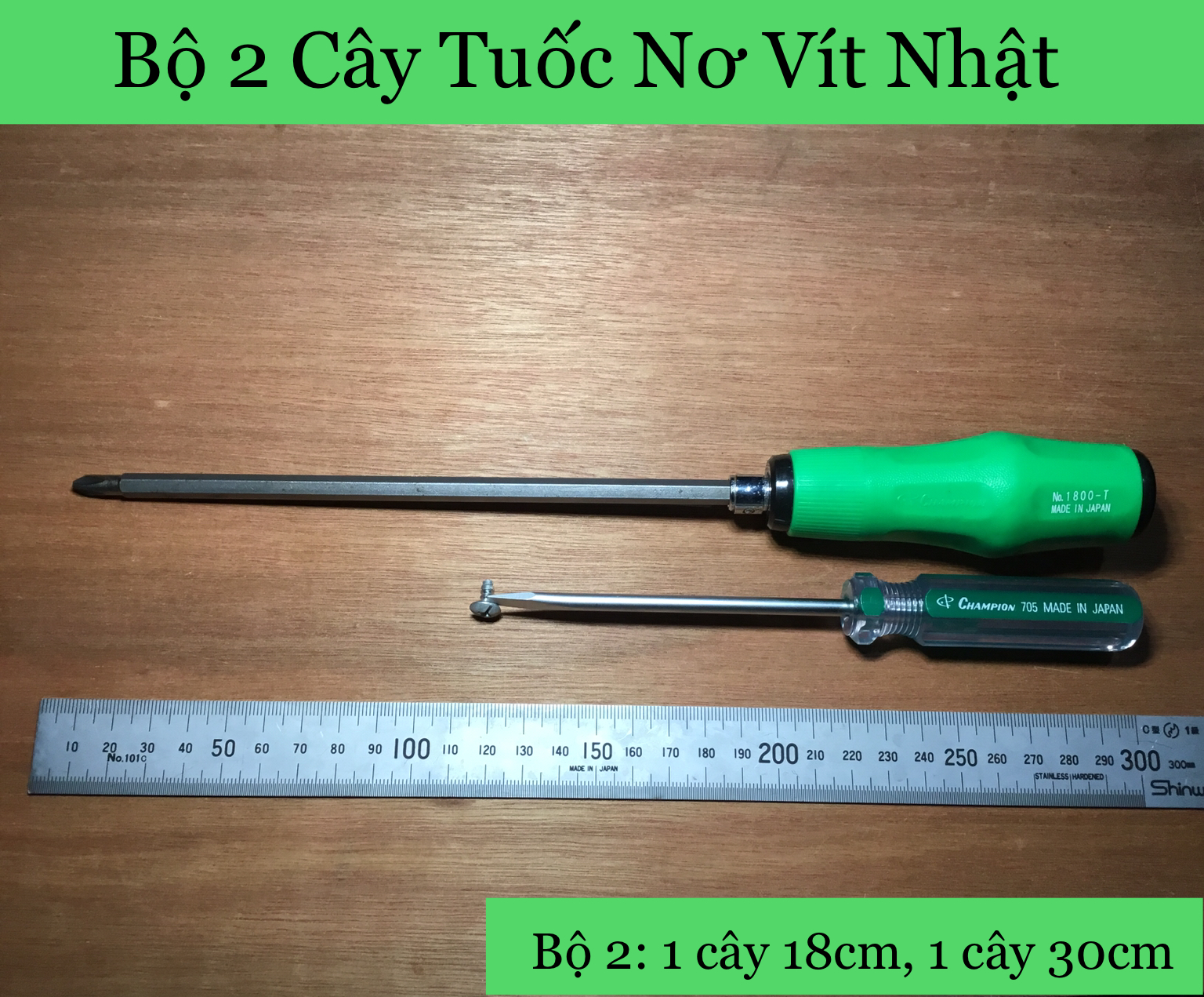Tô vít / tuốc nơ vít nhật bản 18cm & 30cm
