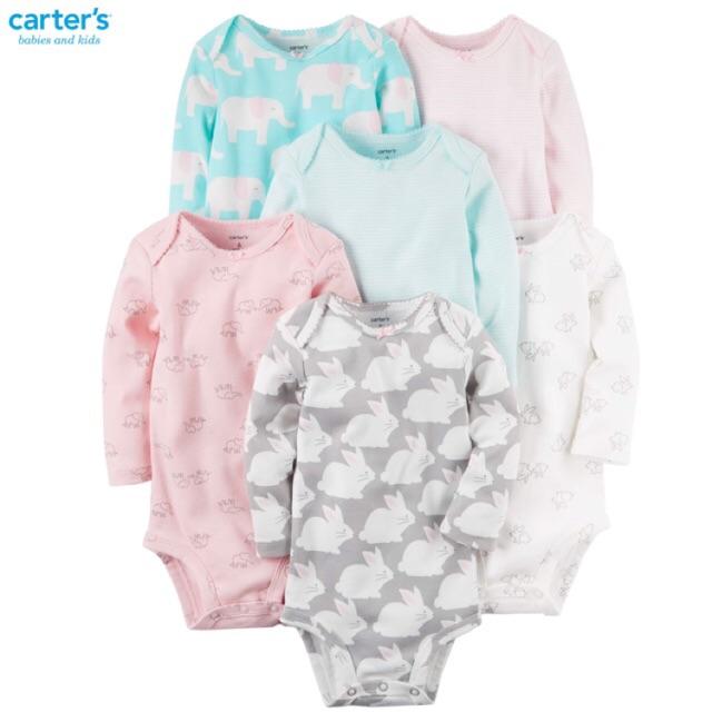 Body chip dài tay - Bodysuit dài tay - Áo liên quần bé gái xuất dư Cam hàng siêu đẹp