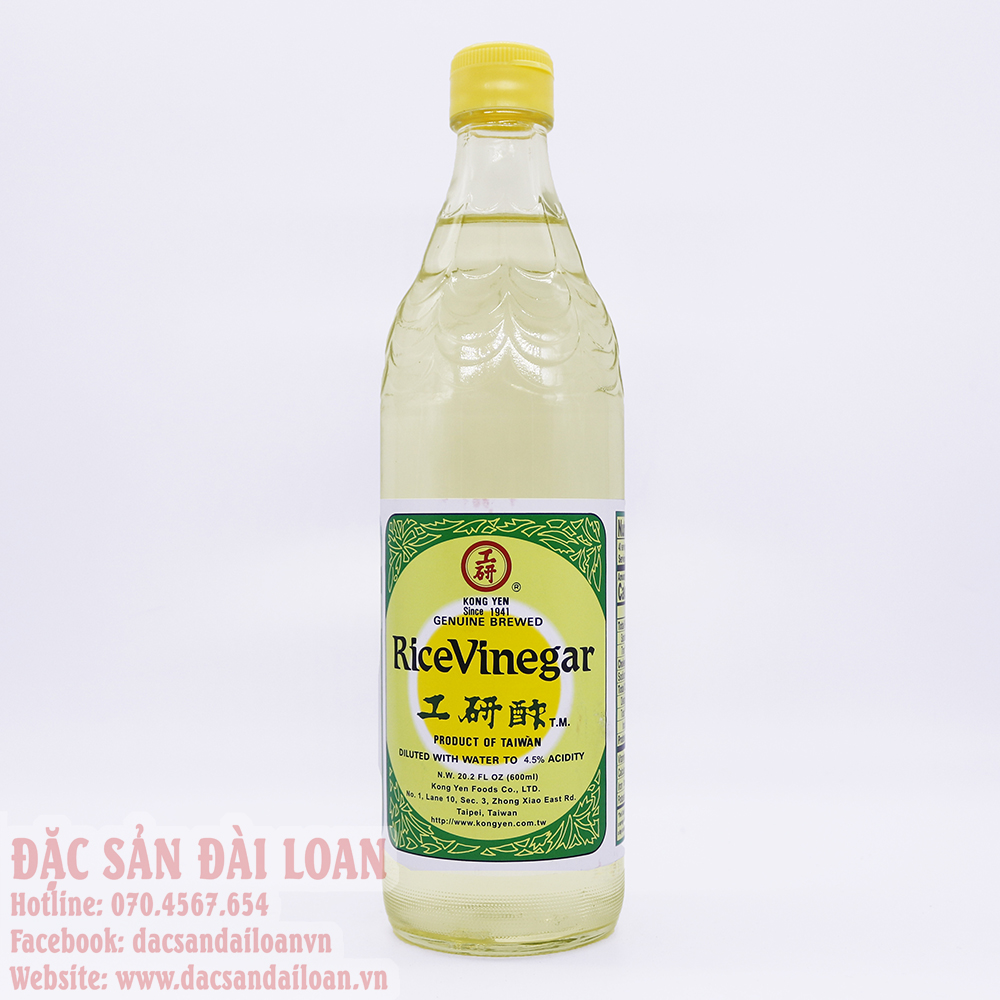 Dấm gạo kong yen đài loan 600ml