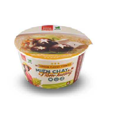 Miến chay Nấm Hương ăn liền (9 Tô) - Vermicelli Glass Instant Noodle Bowls (Pack of 9)