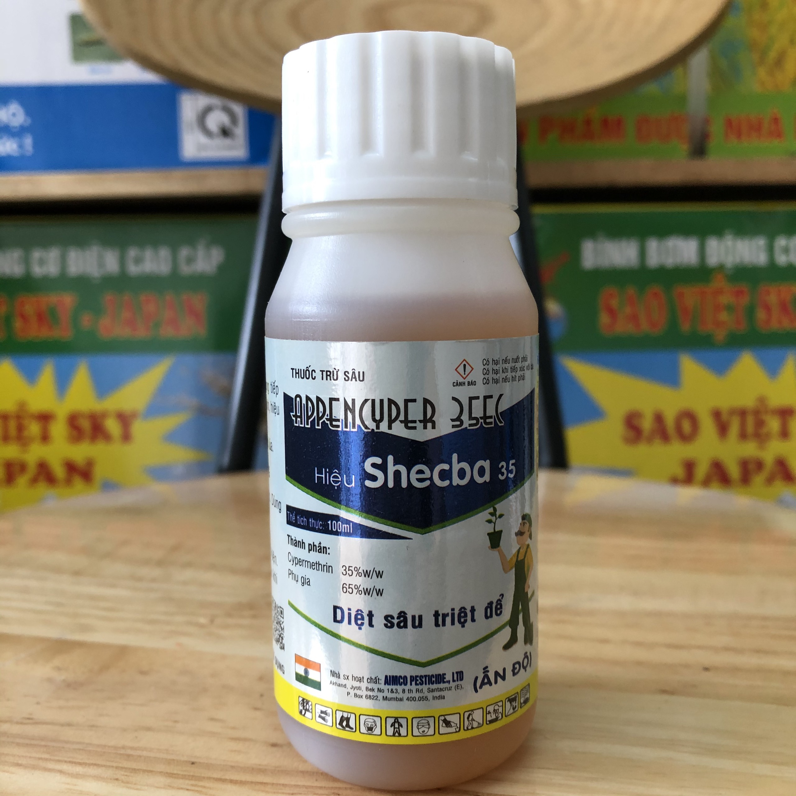 #thuốc trừ sâu xanh, sâu đen, sâu đất - shecba 35ec 100ml