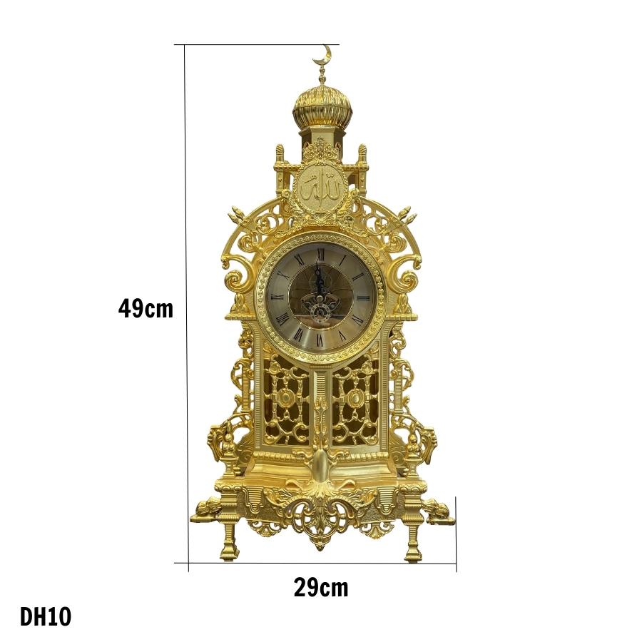 Đồng hồ để bàn thuần đồng phong cách tân cổ điển sang trọng- DH10